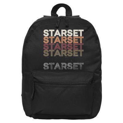 Starset Band Logo Merch Gift Fan Apparel 16 in Basic Backpack