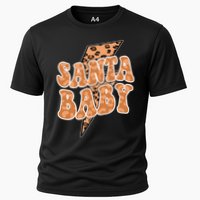 Santa Baby Lightning Cheetah Christmas Cooling Performance Crew T-Shirt