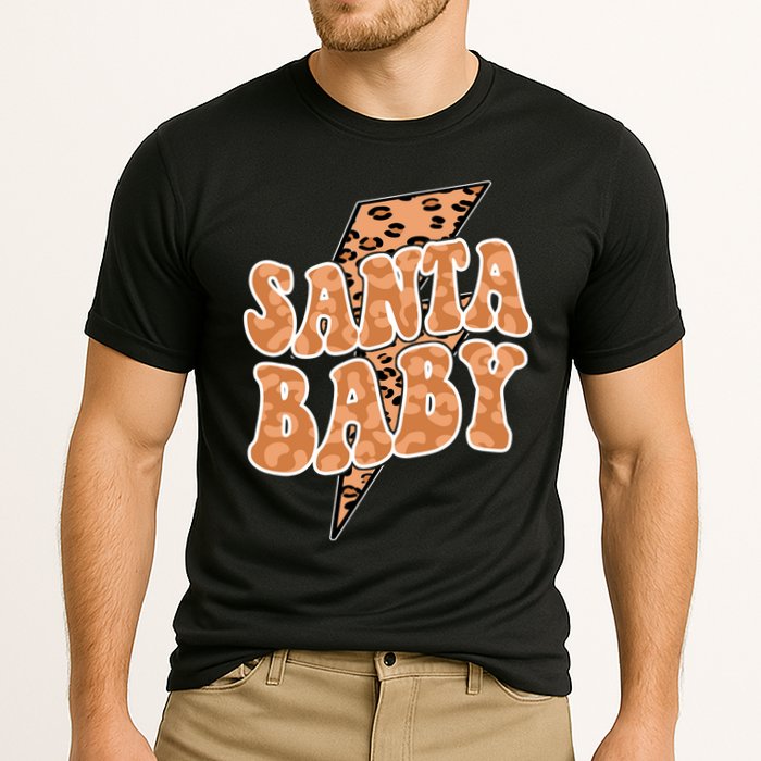 Santa Baby Lightning Cheetah Christmas Cooling Performance Crew T-Shirt