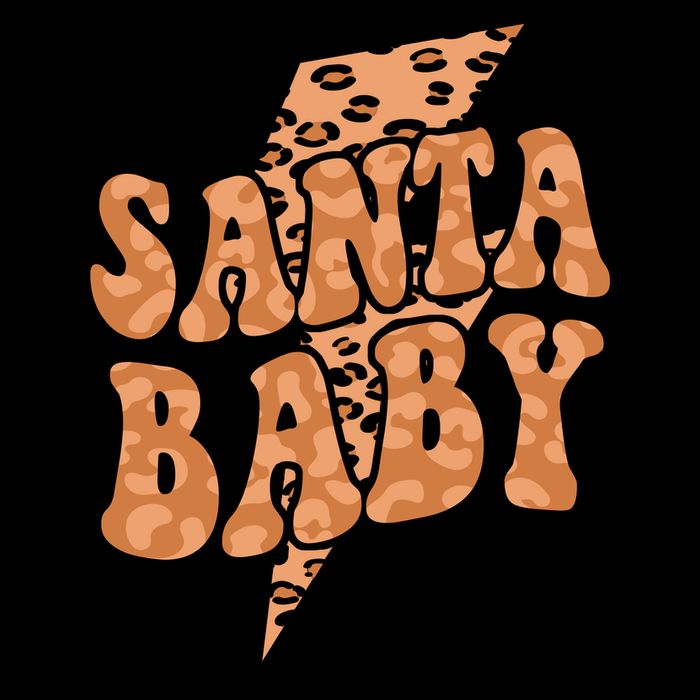 Santa Baby Lightning Cheetah Christmas Mug
