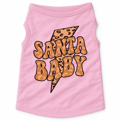 Santa Baby Lightning Cheetah Christmas Doggie Tank