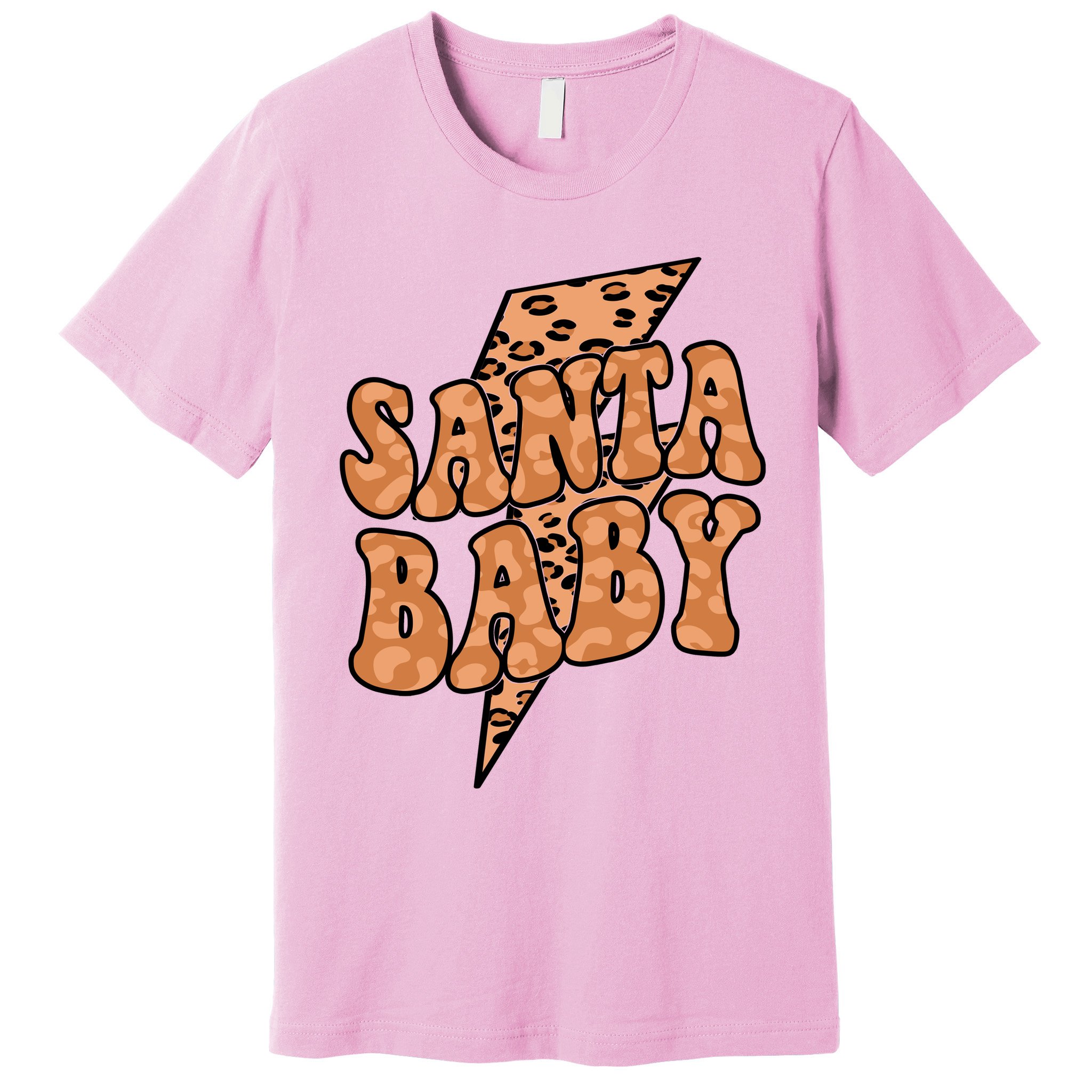 Santa Baby Lightning Cheetah Christmas Premium T-Shirt