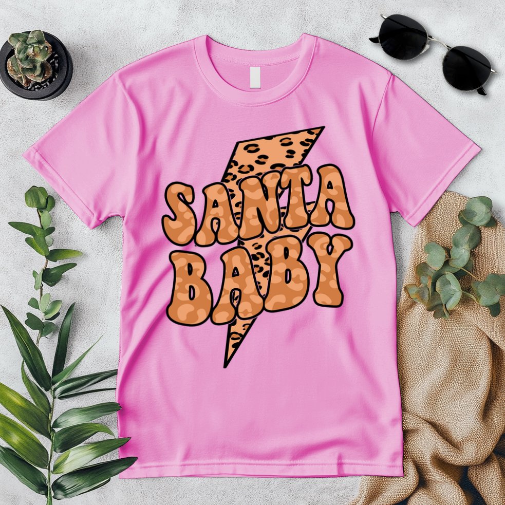 Santa Baby Lightning Cheetah Christmas Premium T-Shirt