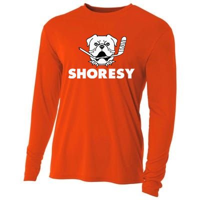 Shoresy Bulldogs Logo Cooling Performance Long Sleeve Crew