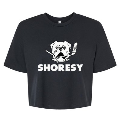 Shoresy Bulldogs Logo Bella+Canvas Jersey Crop Tee