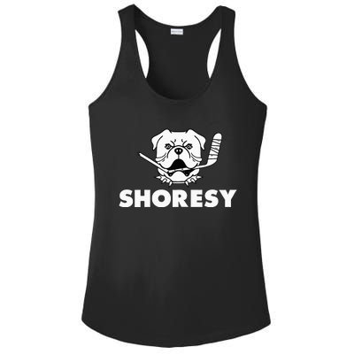 Shoresy Bulldogs Logo Ladies PosiCharge Competitor Racerback Tank