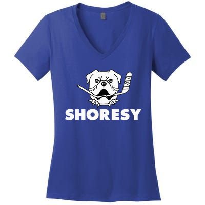 Shoresy Bulldogs Logo Women's V-Neck T-Shirt