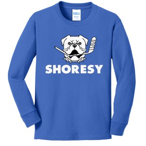 Shoresy Bulldogs Logo Kids Long Sleeve Shirt