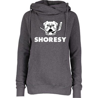 Shoresy Bulldogs Logo Womens Funnel Neck Pullover Hood