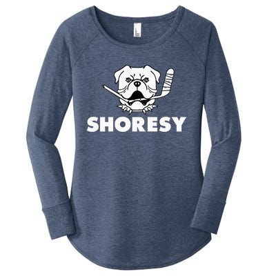 Shoresy Bulldogs Logo Women's Perfect Tri Tunic Long Sleeve Shirt