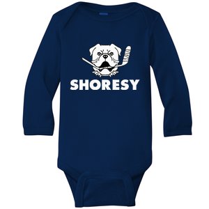 Shoresy Bulldogs Logo Baby Long Sleeve Bodysuit