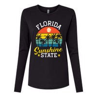 Summer Beach Lover Florida Sunshine State Womens Cotton Relaxed Long Sleeve T-Shirt