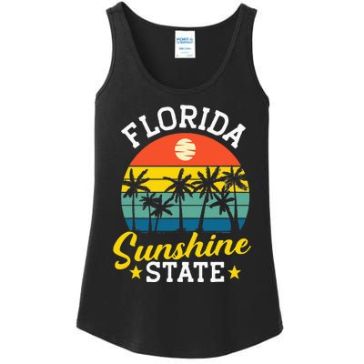 Summer Beach Lover Florida Sunshine State Ladies Essential Tank