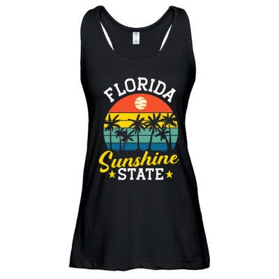 Summer Beach Lover Florida Sunshine State Ladies Essential Flowy Tank