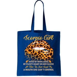 Scorpio Birthday Leopard Sexy Lip Zodiac Cool Gift Tote Bag