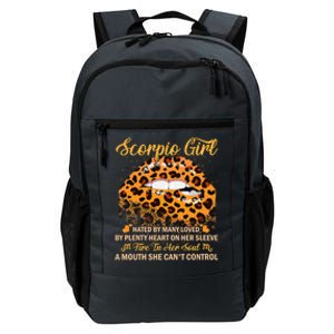 Scorpio Birthday Leopard Sexy Lip Zodiac Cool Gift Daily Commute Backpack