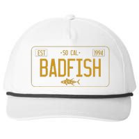 Socal Badfish License Plate Snapback Five-Panel Rope Hat