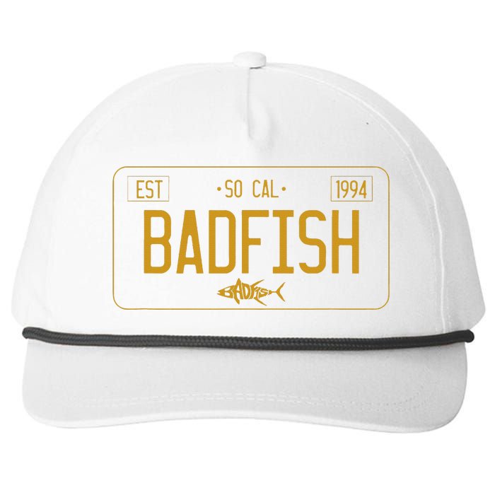 Socal Badfish License Plate Snapback Five-Panel Rope Hat