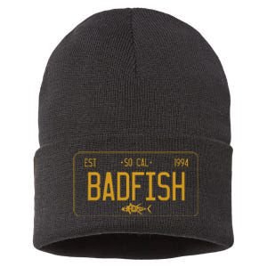 Socal Badfish License Plate Sustainable Knit Beanie