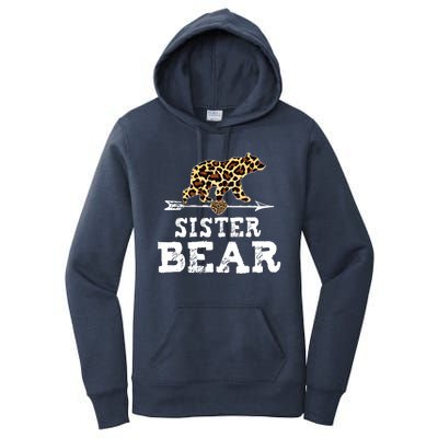 Sister Bear Leopard Women's Pullover Hoodie