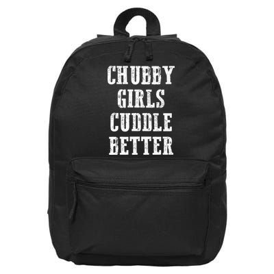 SSBBW BBW Lover Chubby Cuddle Better 16 in Basic Backpack