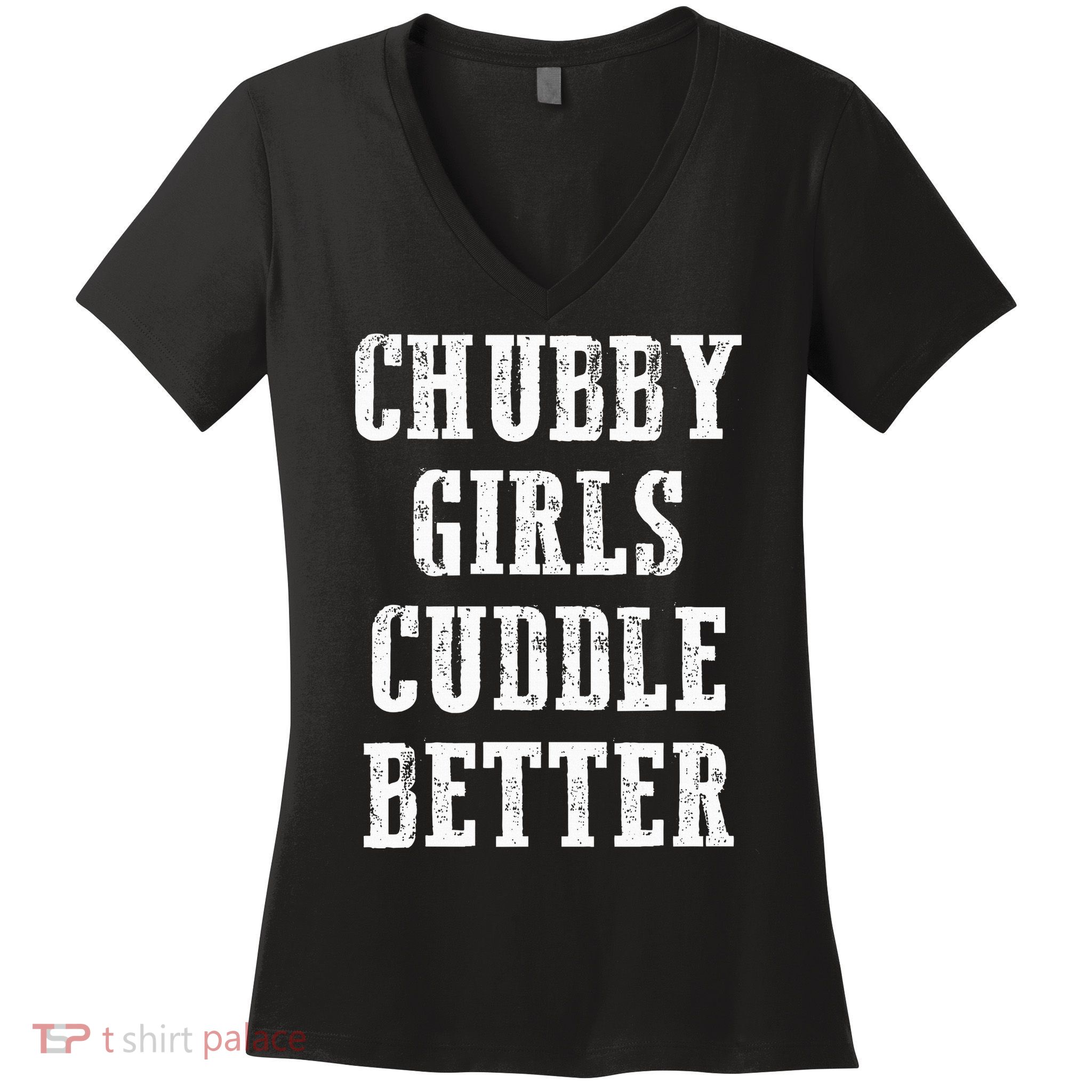 SSBBW BBW Lover Chubby Cuddle Better Women's V-Neck T-Shirt