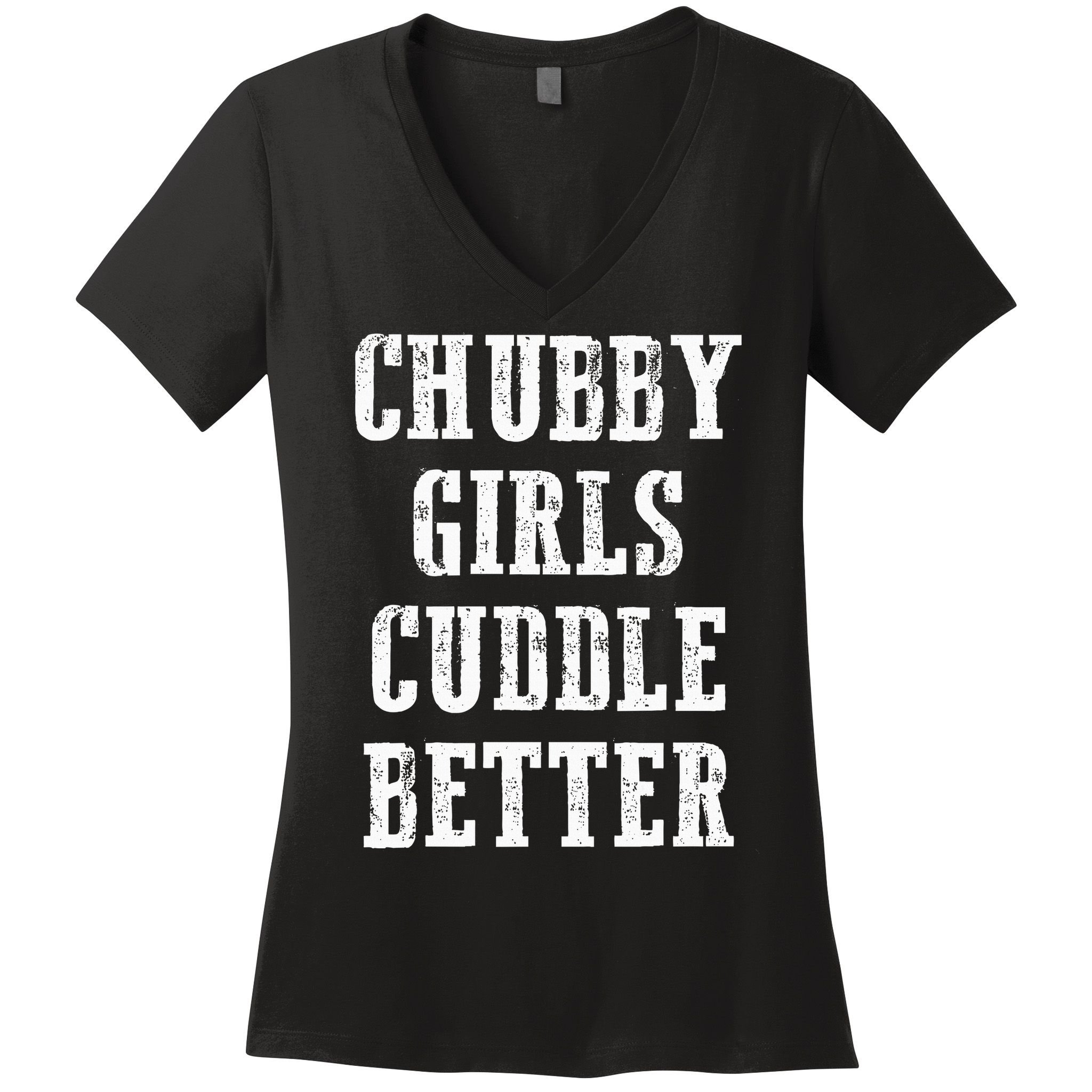 SSBBW BBW Lover Chubby Cuddle Better Women's V-Neck T-Shirt