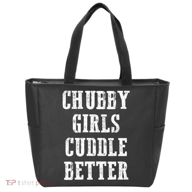 SSBBW BBW Lover Chubby Cuddle Better Zip Tote Bag