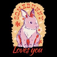 Some Bunny Loves You Cute Backpack