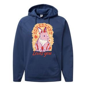 Some Bunny Loves You Cute Performance Fleece Hoodie