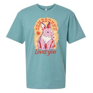 Some Bunny Loves You Cute Sueded Cloud Jersey T-Shirt