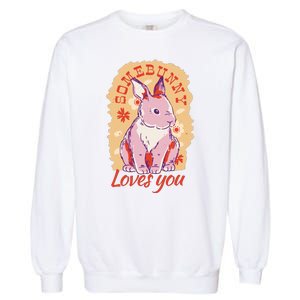 Some Bunny Loves You Cute Garment-Dyed Sweatshirt