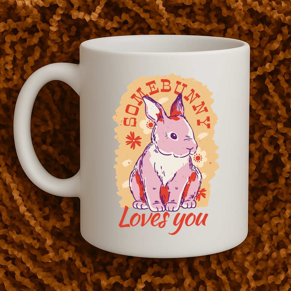 Some Bunny Loves You Cute Mug