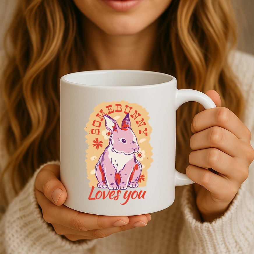 Some Bunny Loves You Cute Mug