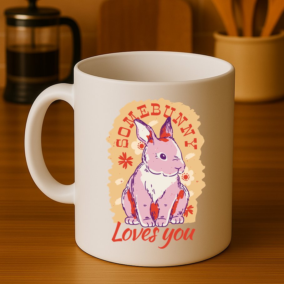 Some Bunny Loves You Cute Mug