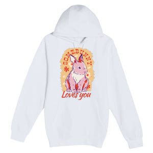 Some Bunny Loves You Cute Premium Pullover Hoodie