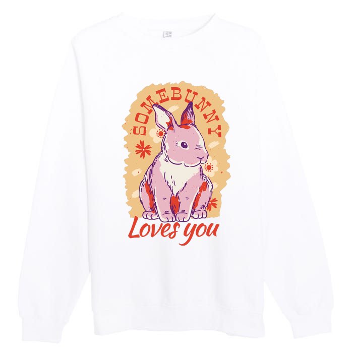 Some Bunny Loves You Cute Premium Crewneck Sweatshirt