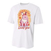 Some Bunny Loves You Cute Performance Sprint T-Shirt