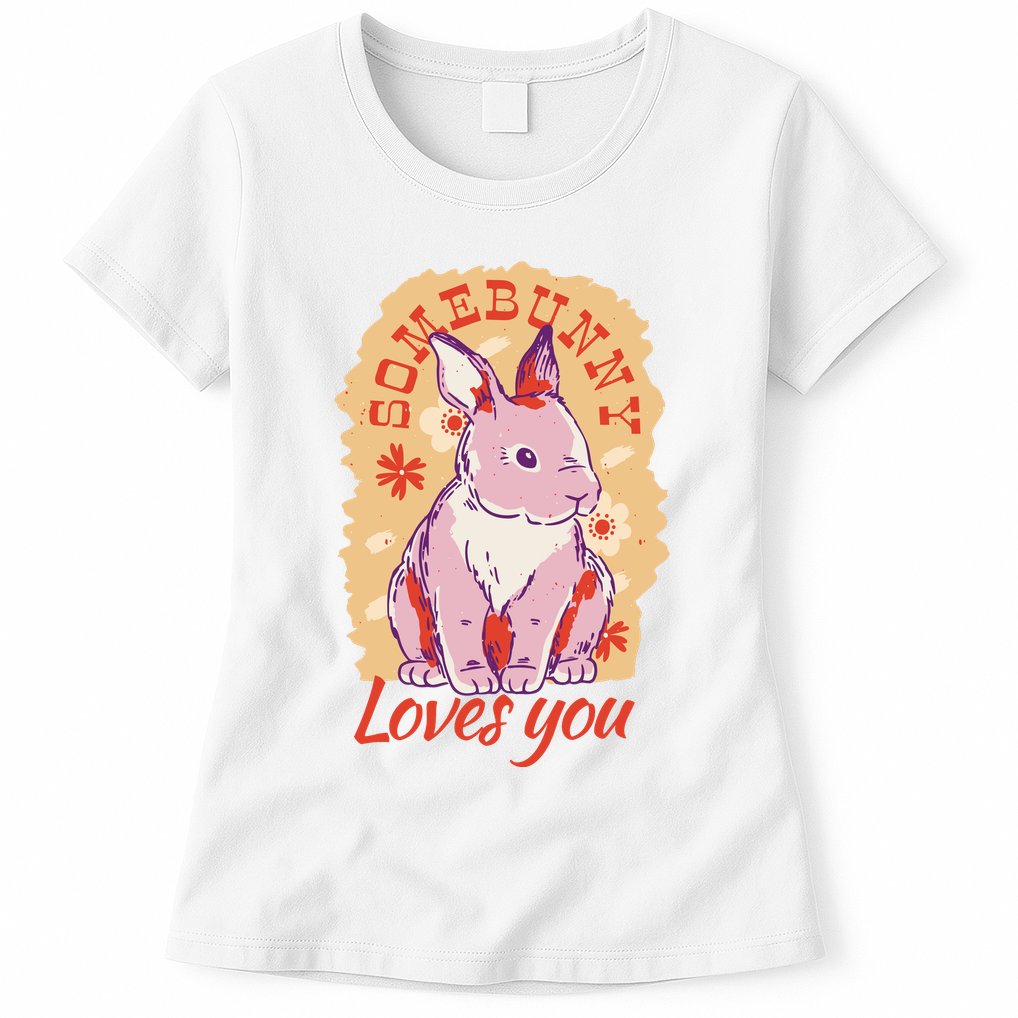 Some Bunny Loves You Cute Womens T-Shirt
