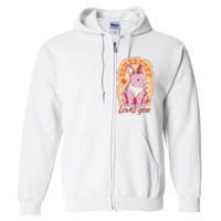 Some Bunny Loves You Cute Full Zip Hoodie