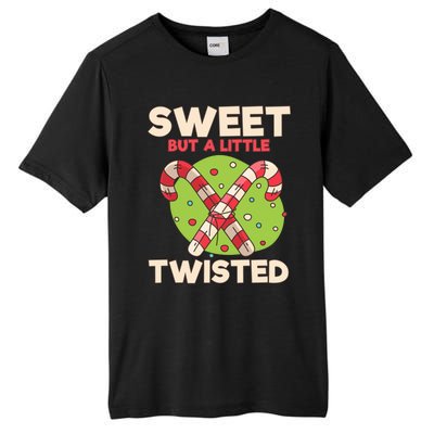 Sweet But Little Twisted Candy Cane Gift Tall Fusion ChromaSoft Performance T-Shirt