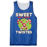 Sweet But Little Twisted Candy Cane Gift Mesh Reversible Basketball Jersey Tank