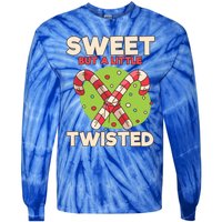 Sweet But Little Twisted Candy Cane Gift Tie-Dye Long Sleeve Shirt