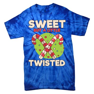 Sweet But Little Twisted Candy Cane Gift Tie-Dye T-Shirt