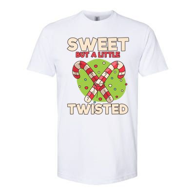 Sweet But Little Twisted Candy Cane Gift Softstyle CVC T-Shirt