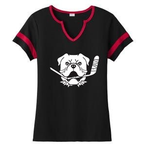 Sudbury Bulldogs Logo Ladies Halftime Notch Neck Tee