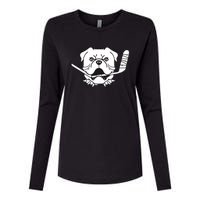 Sudbury Bulldogs Logo Womens Cotton Relaxed Long Sleeve T-Shirt