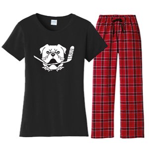 Sudbury Bulldogs Logo Women's Flannel Pajama Set