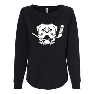 Sudbury Bulldogs Logo Womens California Wash Sweatshirt