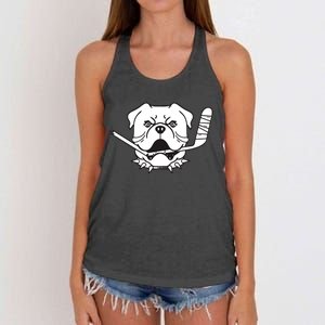 Sudbury Bulldogs Logo Women's Knotted Racerback Tank